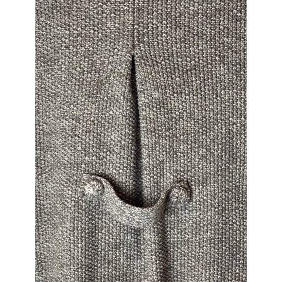 Bask Sweater Women Small Brown Ivory Knit Collared Snap Long Line Cardigan - Picture 10 of 10